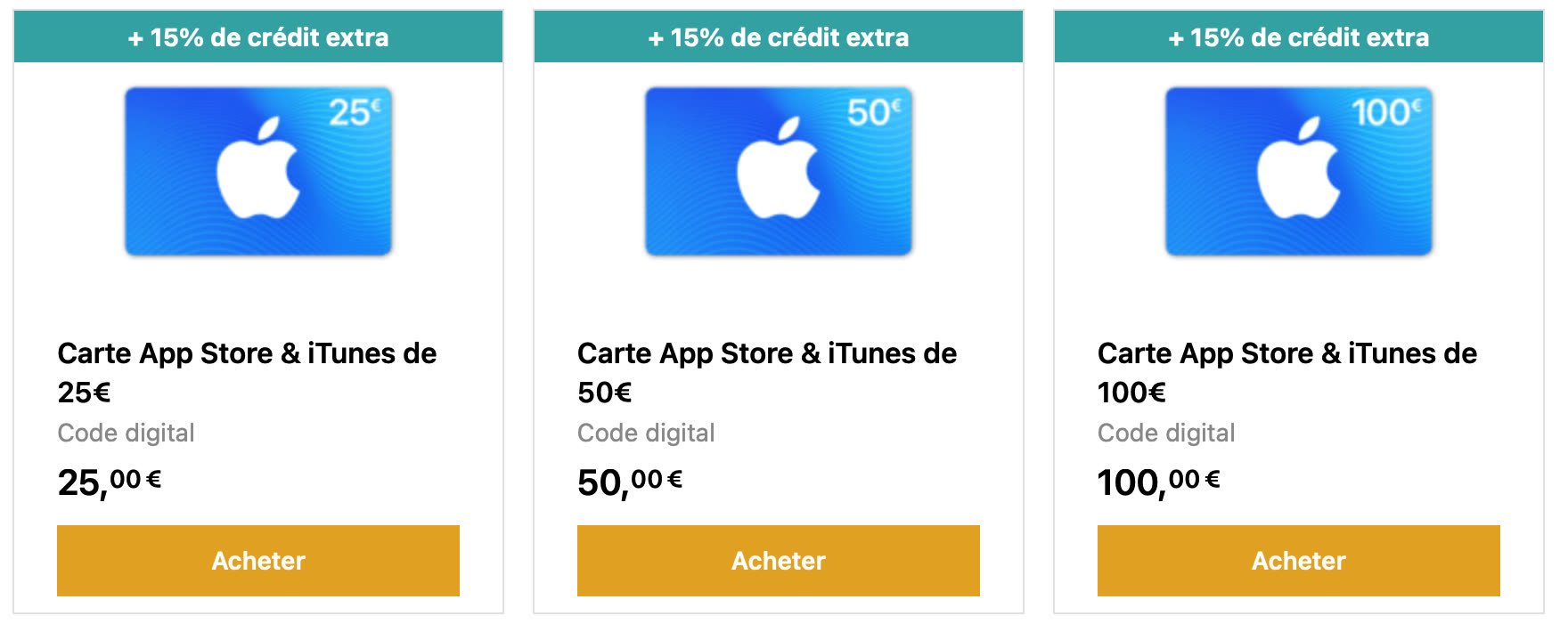 Offre de Noël : achetez une carte App Store, recevez 15 % de crédit en  cadeau