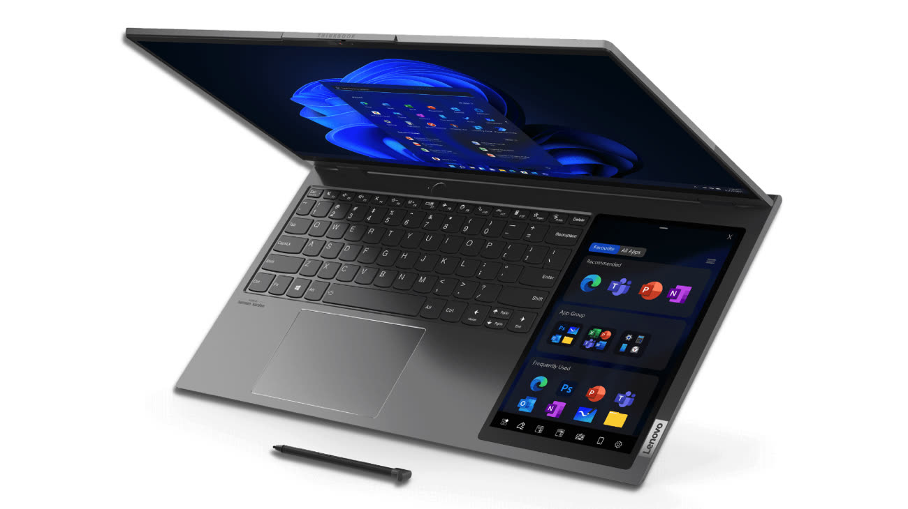 Lenovo présente un PC portable avec un écran tactile comme clavier