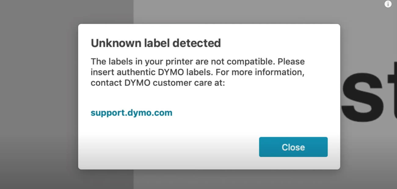 Dymo a mis un verrou RFID sur les rouleaux d'étiquettes de ses imprimantes
