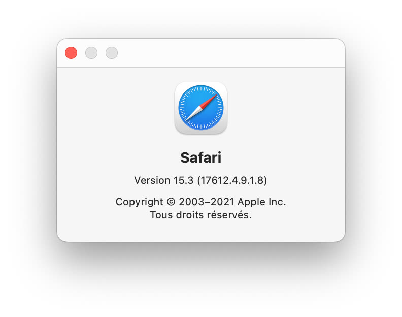 Nouvelle version de Safari 15.3 sur Big Sur et Catalina pour ...