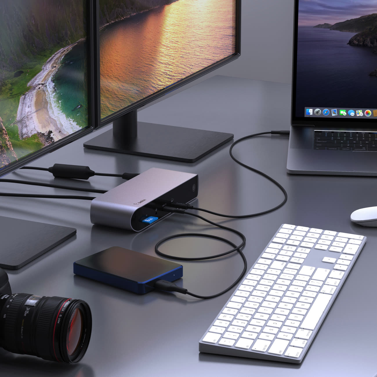 Un pratique boitier USB 4 pour SSD et un hub Thunderbolt 4 chez