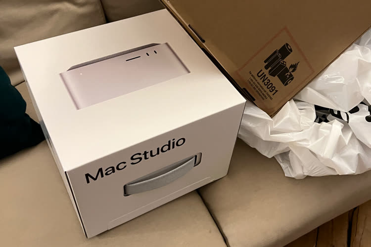 image en galerie : Coup de chance : un Mac Studio livré avec quelques jours d'avance !