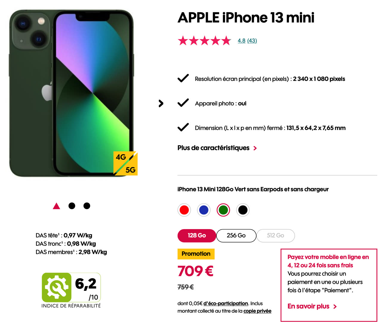 Bon plan  : 50€ de remise sur l'iPhone 13