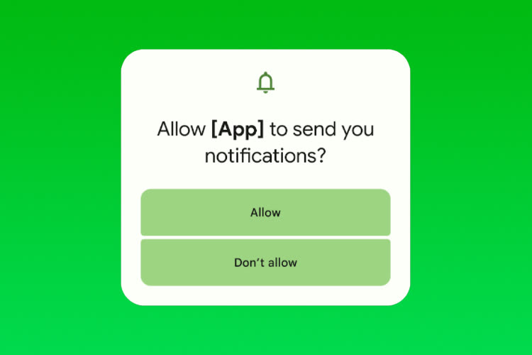 Android 13 : les apps devront demander l