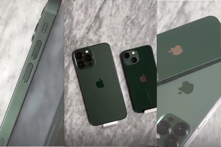 video en galerie : Les deux iPhone 13 verts se dévoilent en vidéo