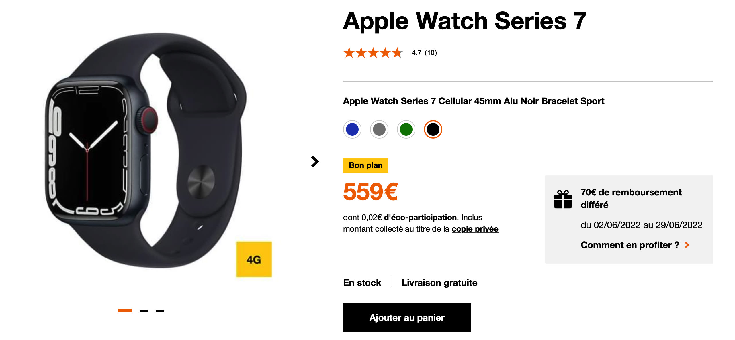Apple Watch: €70 off Series 6, 7 and SE at Orange