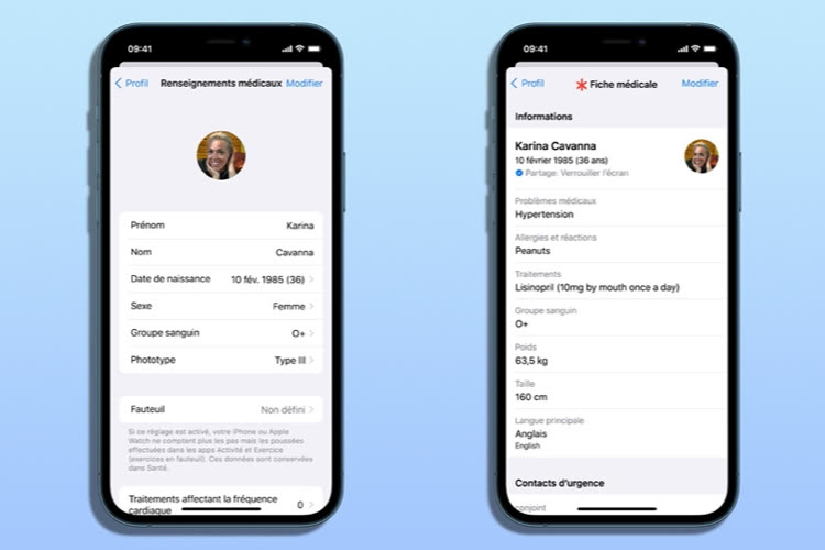 iOS 16 peut automatiquement partager la fiche médicale lorsque les secours sont contactés