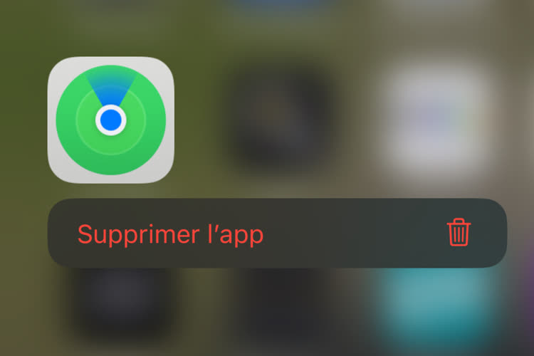 iOS 16 permet de supprimer Horloge, Santé et Localiser