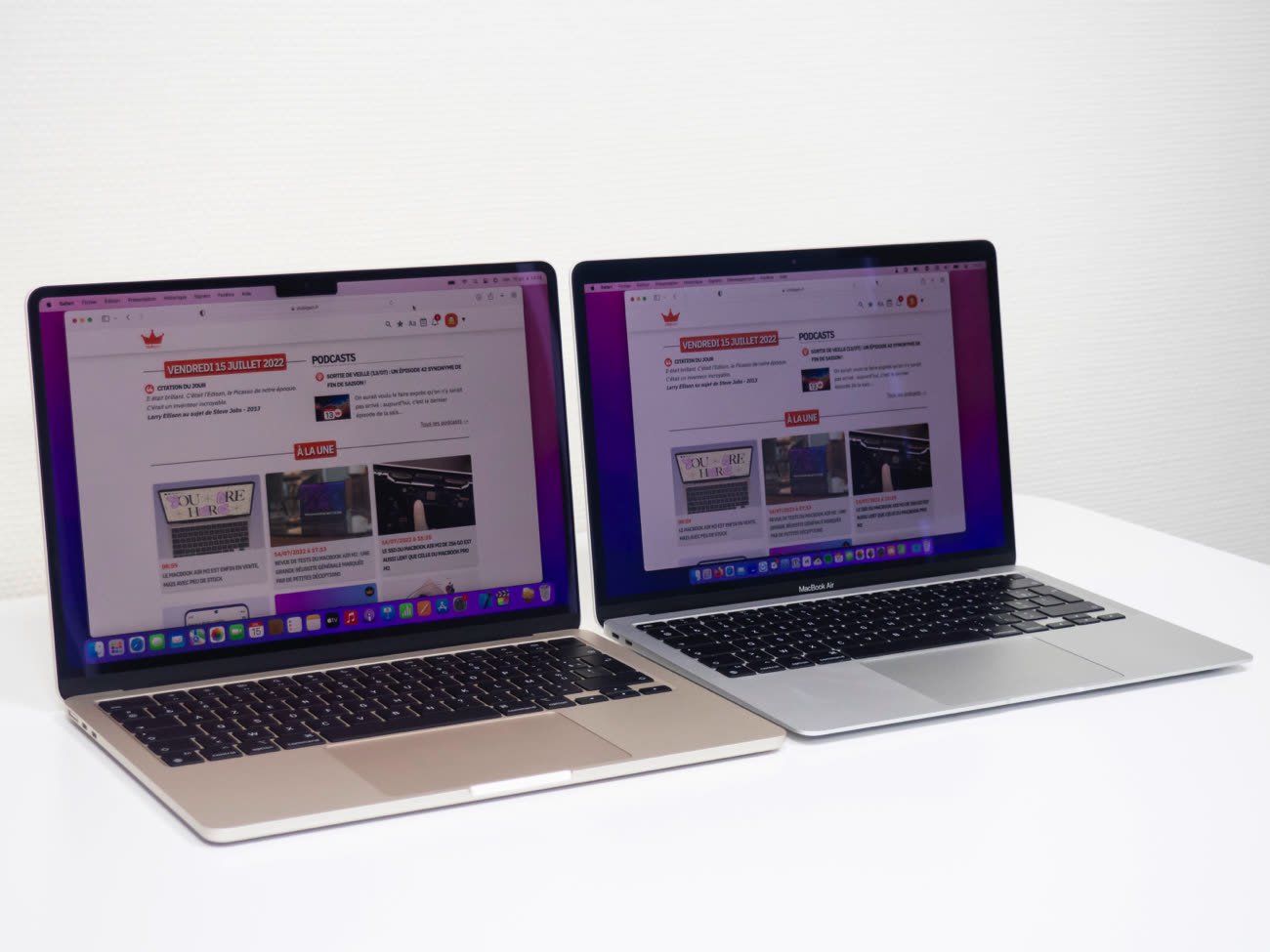 Test Apple MacBook Air 2022 M2, une nouvelle ère à l'air rafraîchissant