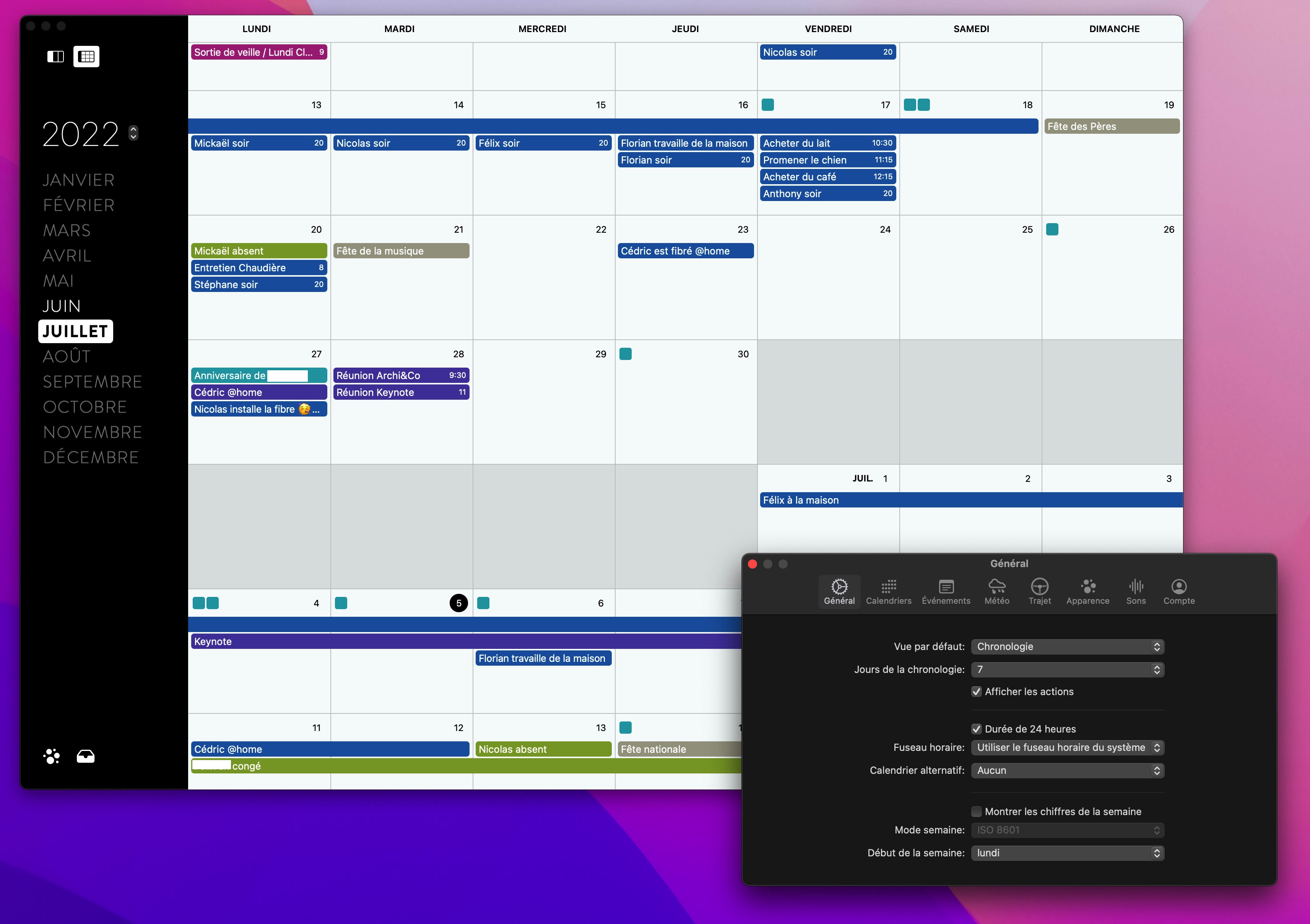Moleskine porte sur Mac son calendrier Timepage MacGeneration