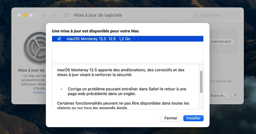 MacOS 12 5 Deuxi me Version Pour La Release Candidate MacGeneration