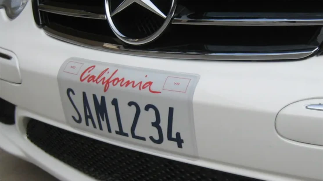 plaque immatriculation Colorado Usa license plate Respect Life 2011 front car 