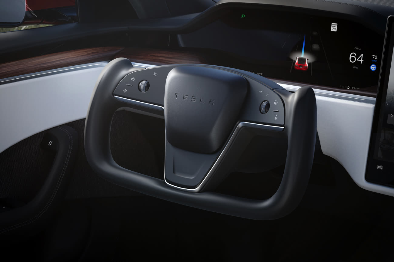 Tesla généraliserait les boutons tactiles sur le volant à la place des  leviers