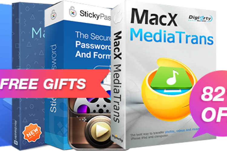Achetez MacX MediaTrans et obtenez gratuitement 4 logiciels pour Mac surpuissants📍