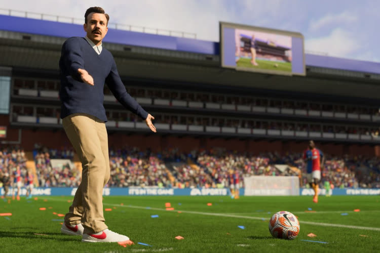 Ted Lasso passe une moustache dans FIFA 23