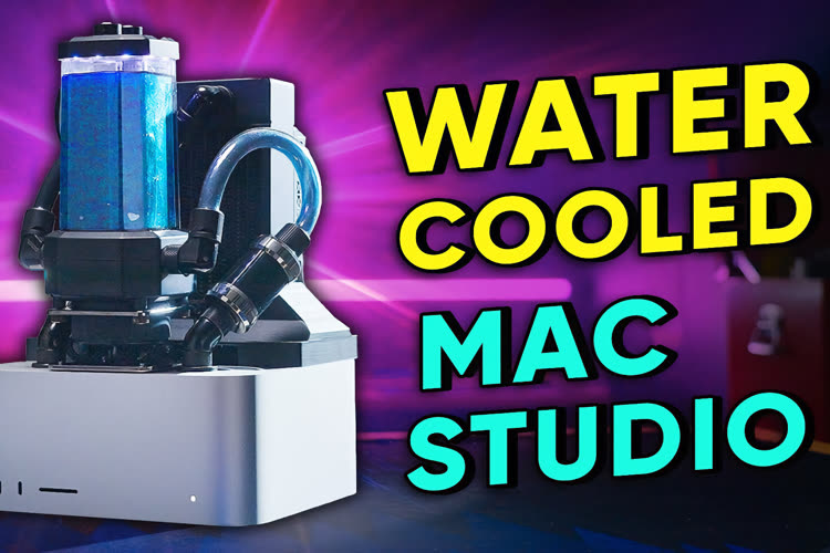 video en galerie : Refroidir un Mac Studio avec de l’eau, il fallait y penser ! (ou pas)