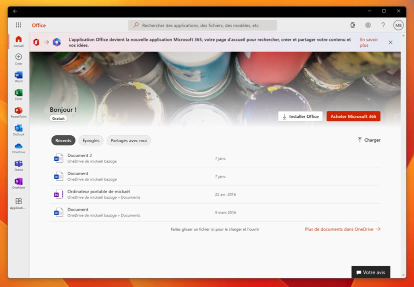 L app Office Se Rebaptise Microsoft 365 MacGeneration