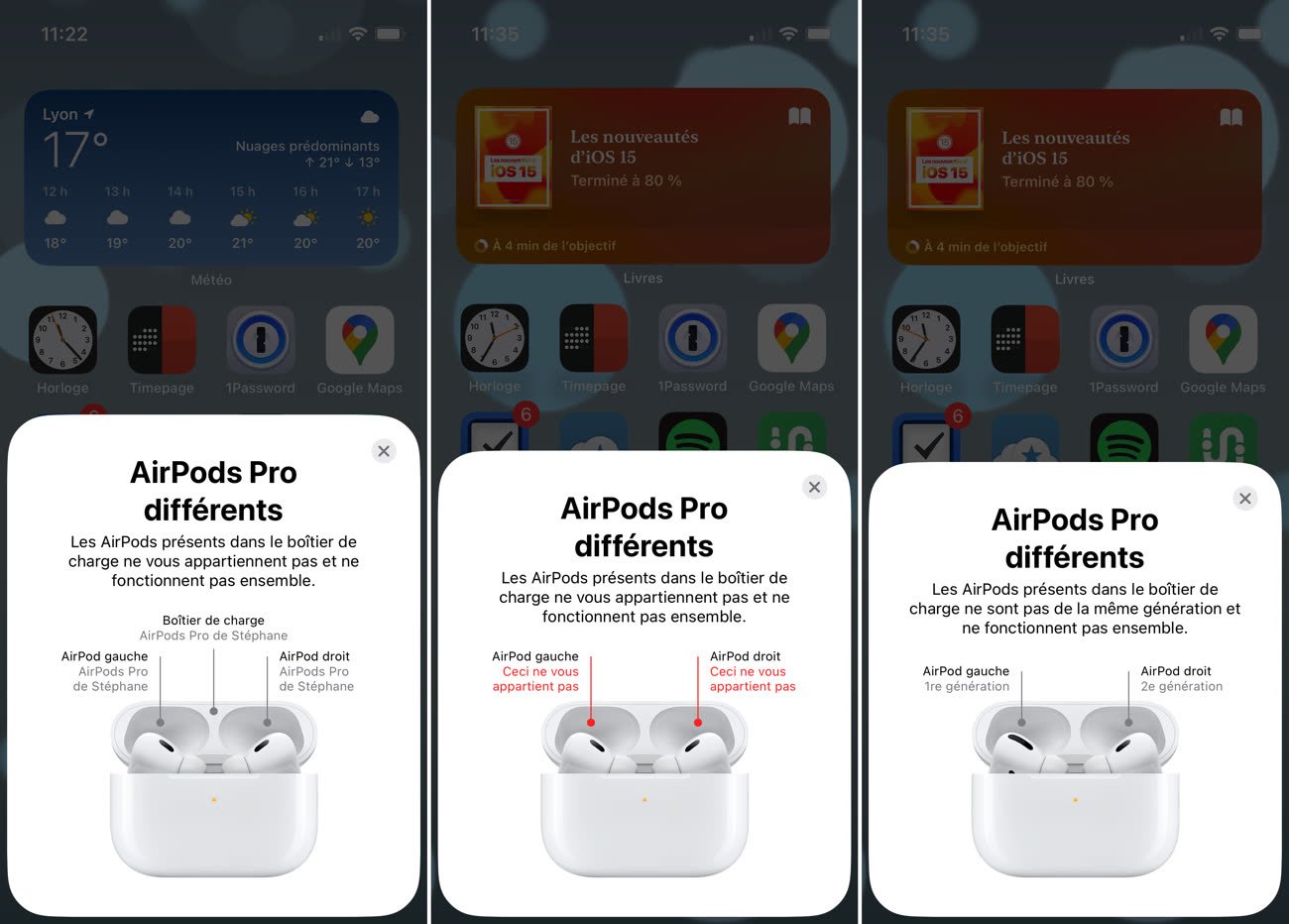Les 2 générations d'AirPods ne peuvent se charger dans un même boîtier -  Belgium iPhone