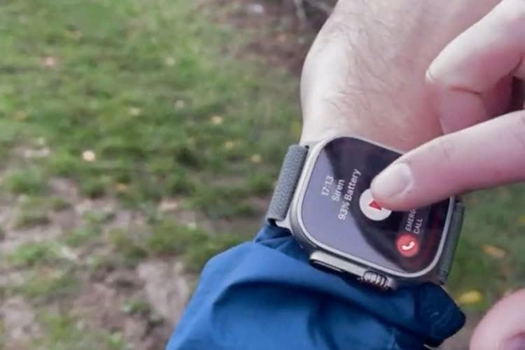 video en galerie : L'Apple Watch Ultra sert aussi de sifflet pour chiens