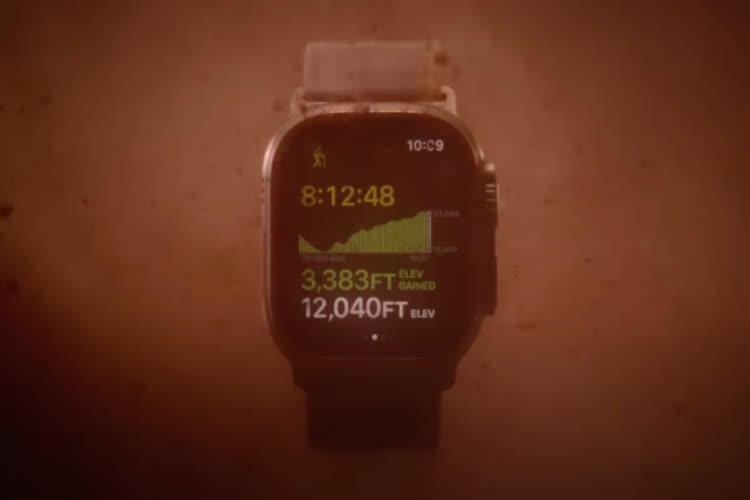 video en galerie : L'Apple Watch Ultra en bave dans une nouvelle pub