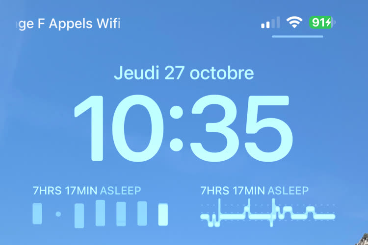 iOS 16.2 apporte un widget de suivi du sommeil sur l