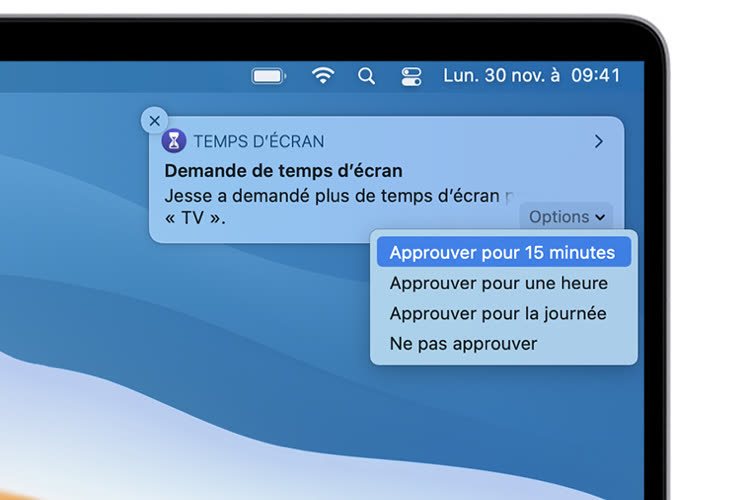 macOS Ventura : un bug avec Temps d'écran dans Messages