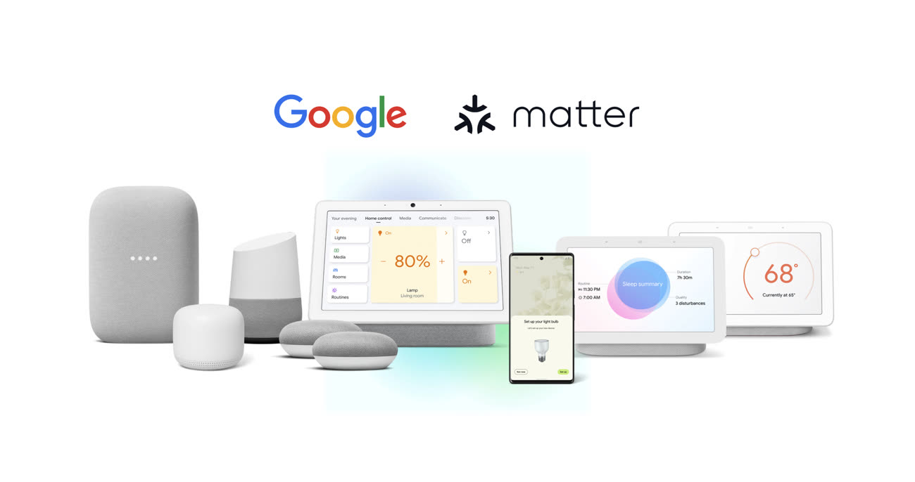 Google active Matter au sein de son écosystème de domotique