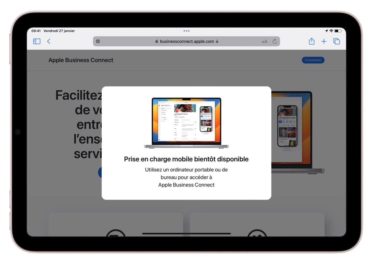 Safari iPad : un navigateur « de bureau », sauf avec ce nouveau portail  Apple