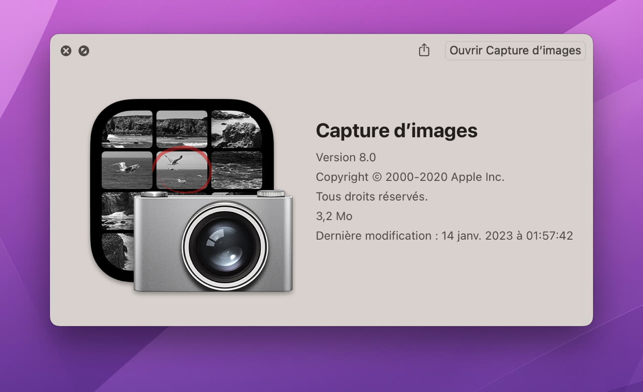Apple renomme « Transfert d’images » en « Capture d’images »… ou pas