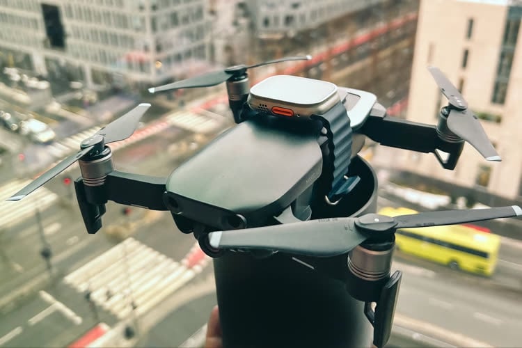 L'Apple Watch Ultra peut détecter l'origine d'un coup de feu depuis un drone