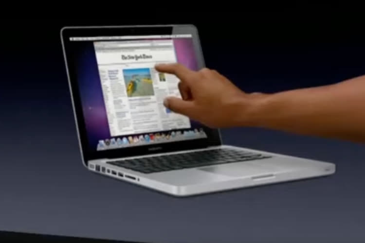 Un gros indice dévoile qu'Apple pense à un MacBook avec écran tactile