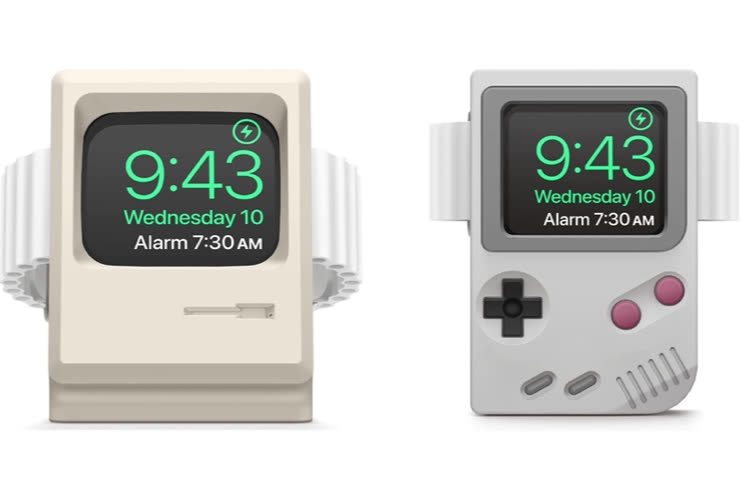 Macintosh, Game Boy : Elago adapte ses socles vintages à l'Apple Watch Ultra