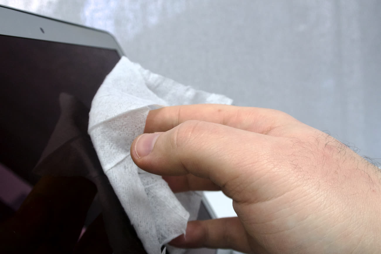 Mini lingette microfibre pour nettoyage écrans tactiles
