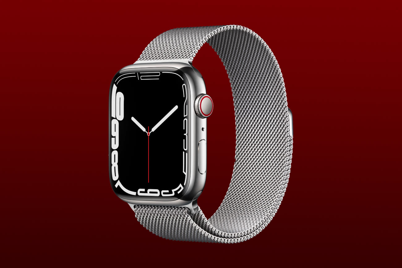 Apple Watch Series 8 4G 45mm acier inoxadable argent bracelet milanais  argent au meilleur prix sur