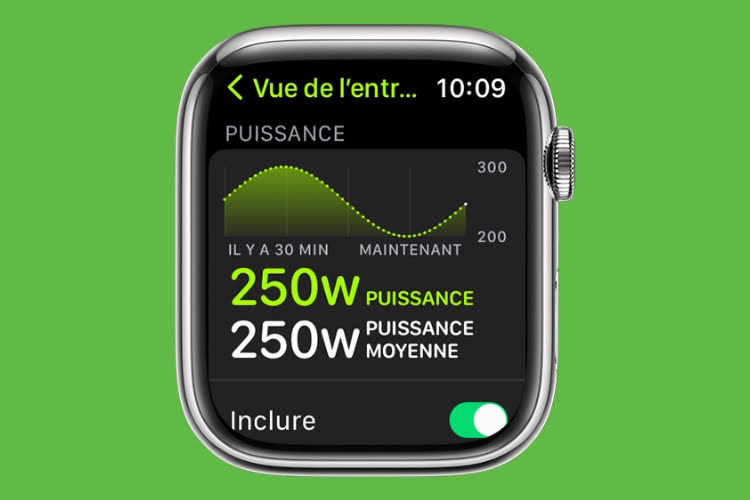 Avec watchOS 9.4, l'Apple Watch mesure la puissance de course durant les récupérations