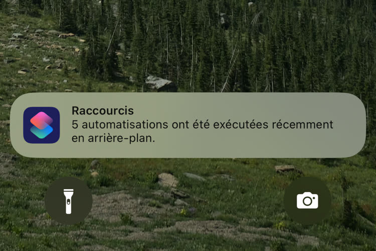 iOS 16 peut prévenir que des automatisations sont exécutées en arrière-plan