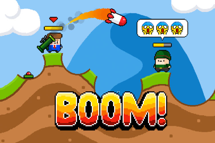 Boom!, le nouveau jeu de 1Button, dépoussière les combats façon Worms