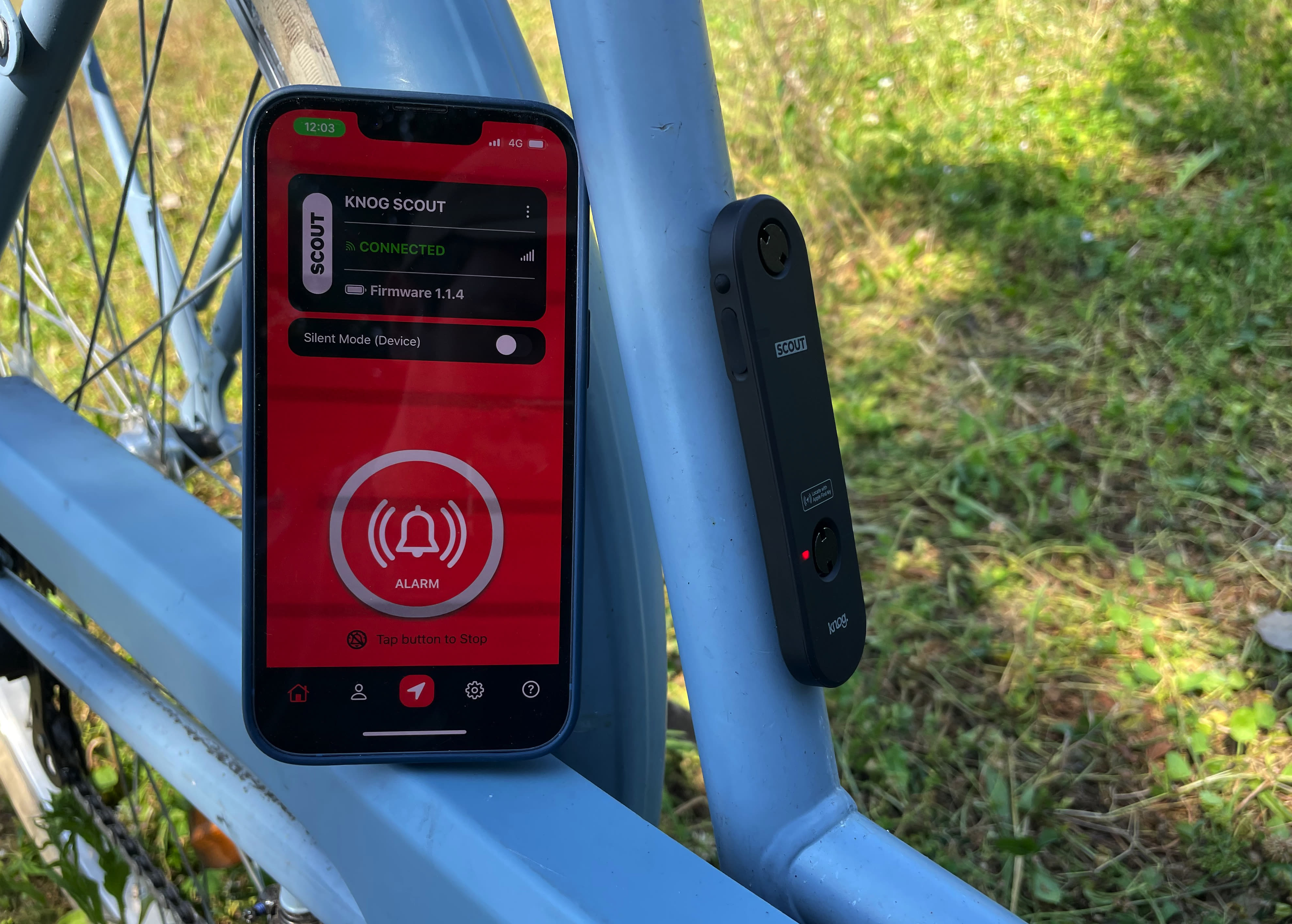 Alarme Antivol Pour Vélo Knog Scout - Détecteur De Mouvement, Noir, Neuf