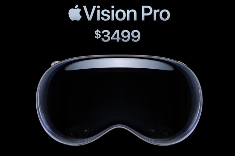 L'Apple Vision Pro va être vendu 3 500 $, uniquement aux États-Unis