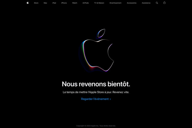 L’Apple Store a fermé ses portes, à six heures du lancement de la WWDC 2023
