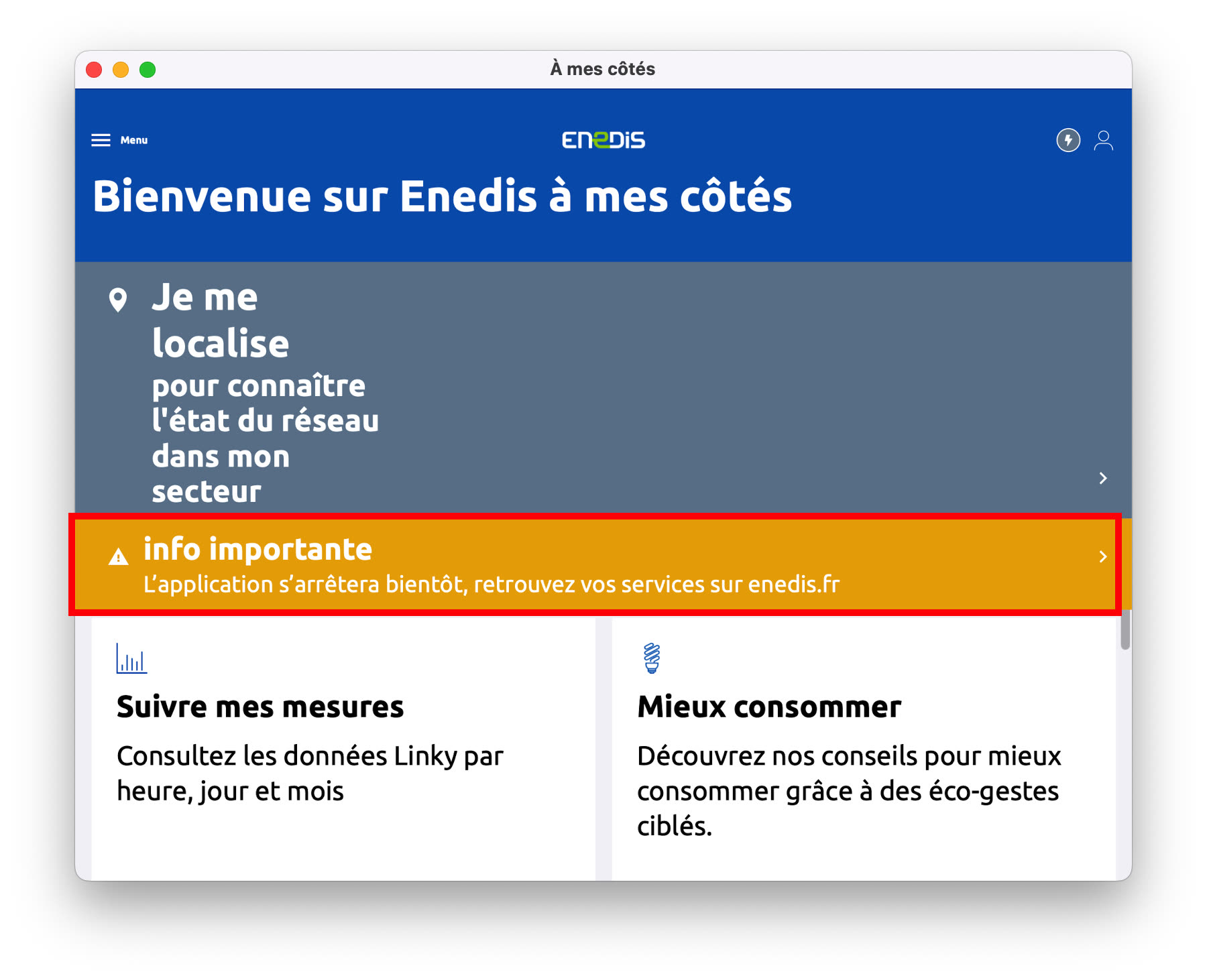 Enedis va fermer son application de suivi de consommation pour le Linky