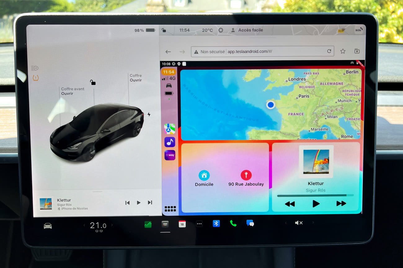 Il se connecte même au bluetooth d'origine de votre voiture😉 #carplay