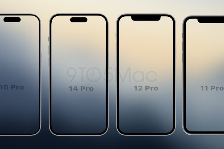 image en galerie : De l'iPhone X à l'iPhone 15 Pro, la réduction des bordures en image
