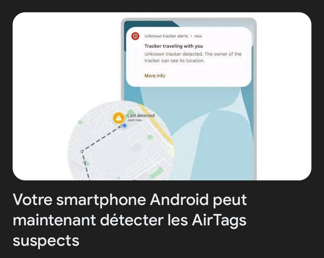 Les AirTags ne sont plus invisibles pour Android
