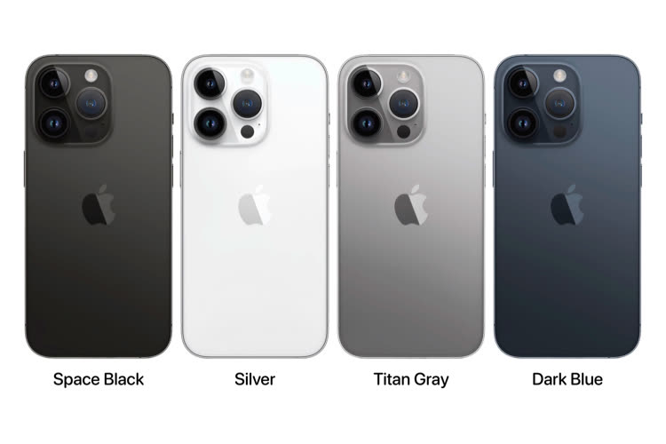 Les iPhone 15 Pro disponibles dans toutes les couleurs, tant que c’est une variante de gris