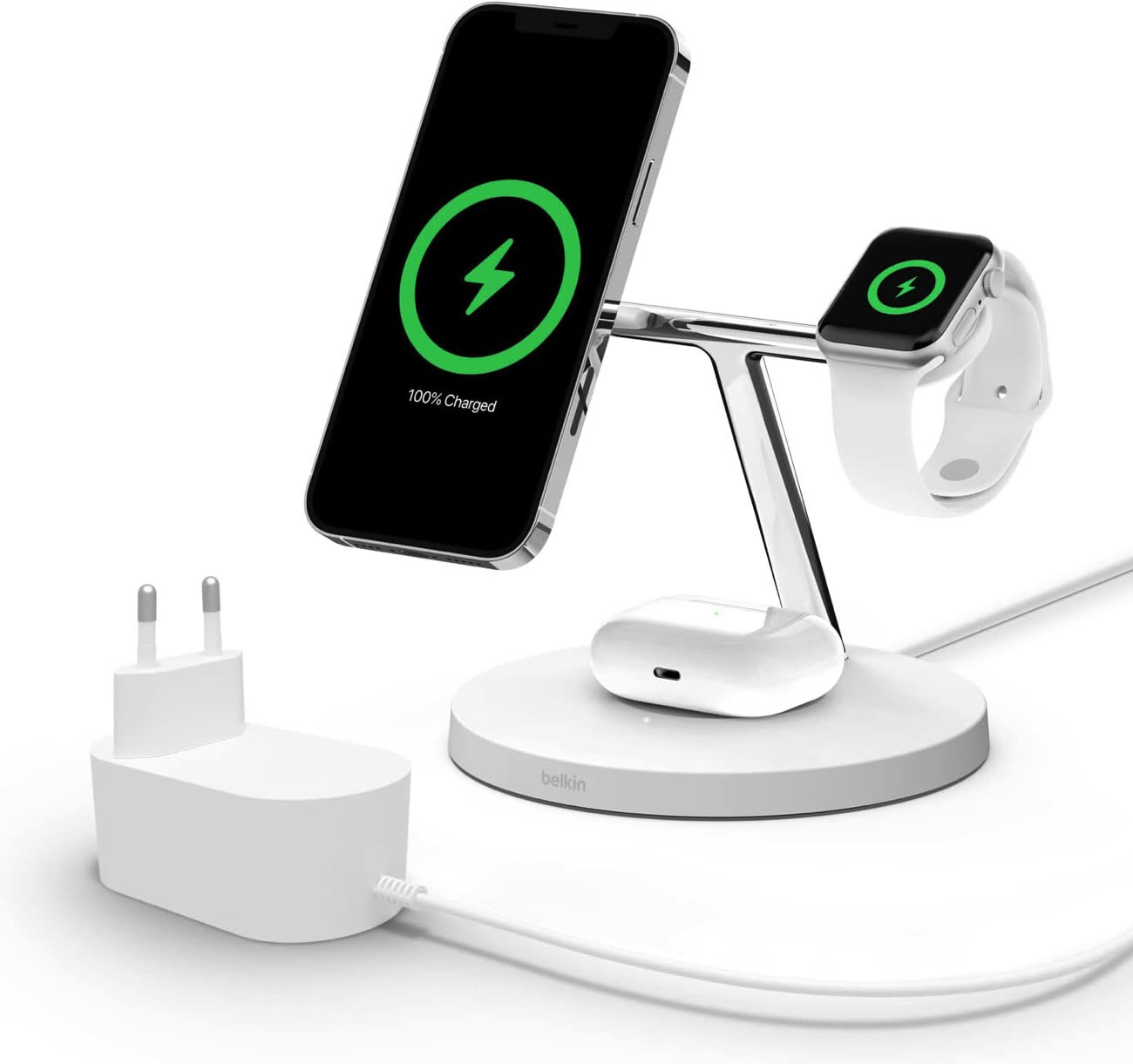 Chargeur Sans fil 10W, Charge Induction pour Smartphone QI, Belkin