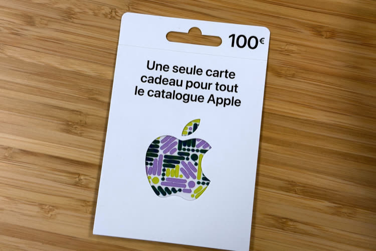 La carte cadeau Apple universelle est disponible en France et en