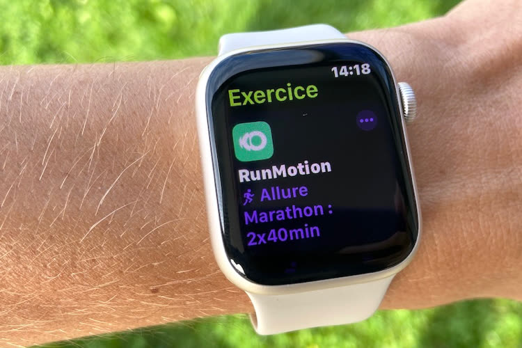 RunMotion envoie ses séances dans Exercice sur l