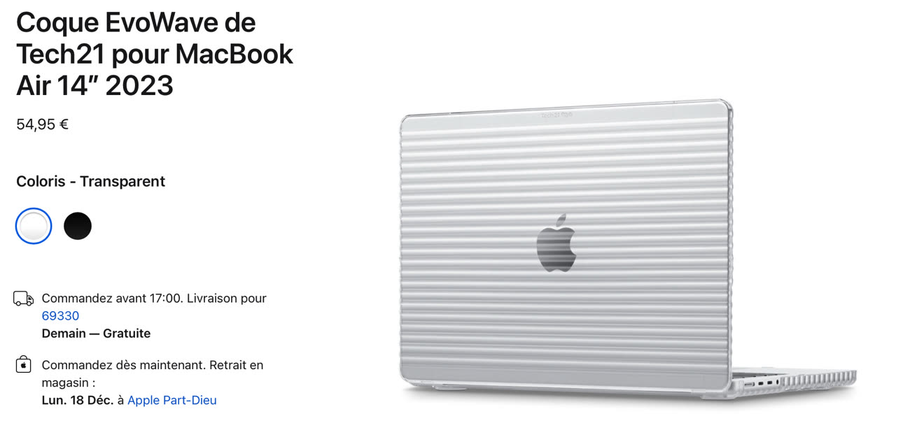 Apple Store : des coques et une housse multipoche pour MacBook Air