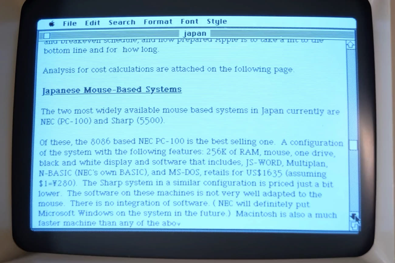 video en galerie : D'anciens documents Apple retrouvés dans un prototype de Macintosh